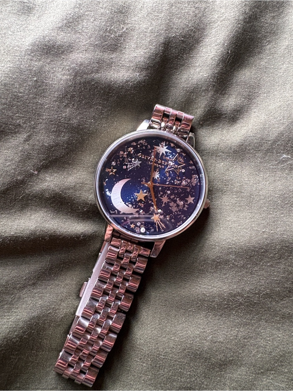 Rare Olivia Burton Celestial Star & Moon Silver Watch - Picture 4 of 9